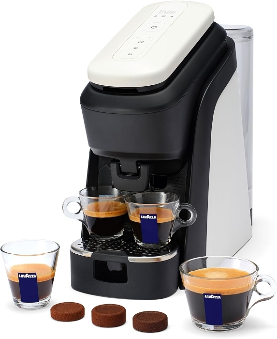 Lavazza Tabli Espresso Machine, works with 100 Coffee Tabs (White)