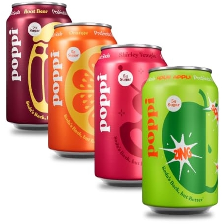 Poppi Prebiotic Soda, Fall for Flavor, 12 Oz, 12 Pack