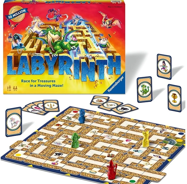 Ravensburger Labyrinth Family Board Game, Kids/Adults 7+, 2-4 Players, ASIN: 26448