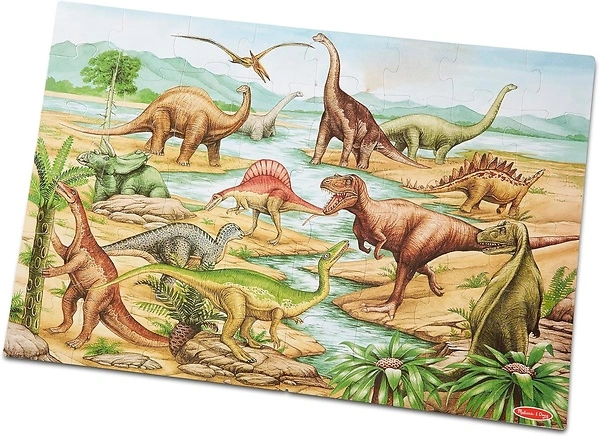 Melissa & Doug Dinosaurs Floor Puzzle - 48 Pieces, 2ft x 3ft Assembled