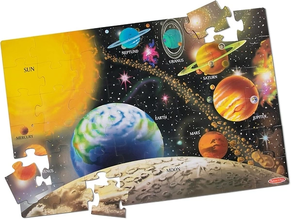 Melissa & Doug Solar System Floor Puzzle (48 pcs, 2 x 3 Feet) - FSC Certified