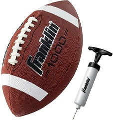 Franklin Sports Official Size Football - All-Weather 1000 Regulation Outdoor Ball