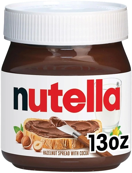 Nutella Hazelnut Spread With Cocoa For Breakfast, 13 Oz Jar