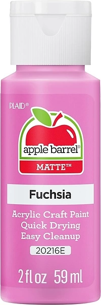 Apple Barrel Acrylic Paint in Assorted Colors (2 oz), 20216, Fuchsia
