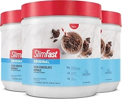 SlimFast Meal Replacement Powder, Rich Chocolate Royale, 10g Protein, 3 Pack