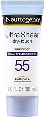 Neutrogena Ultra Sheer Dry-Touch Sunscreen Lotion, Broad Spectrum SPF 55 UVA/UVB Protection, Lightweight Water Resistant Face & Body Sunscreen, Non-Gr...