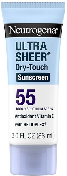 Neutrogena Ultra Sheer Dry-Touch Sunscreen Lotion, SPF 55, 3 fl. oz.