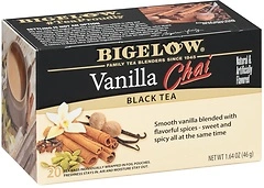 Bigelow Vanilla Chai Black Tea Bags, 20 count (Pack of 6)