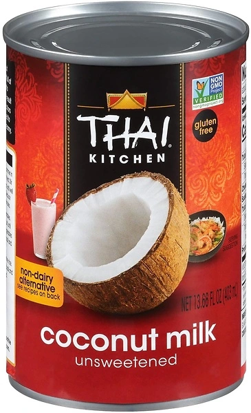 Thai Kitchen Gluten Free Unsweetened Coconut Milk, 13.66 fl oz (Pack of 12)