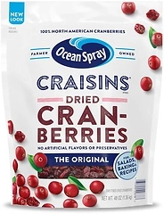 Ocean Spray Craisins Dried Cranberries, Original, 48 Ounce