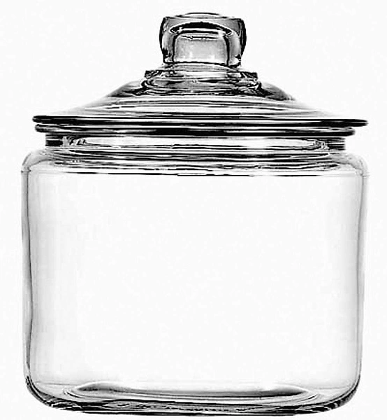 Anchor Hocking Heritage Hill 3 Quart Glass Jar with Lid