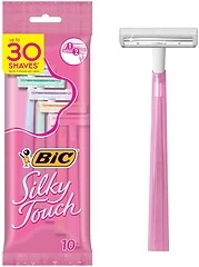 BIC Silky Touch Women's Disposable Razors, 2 Blades, 10 Count