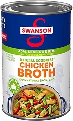 Swanson Natural Goodness 33% Less Sodium Chicken Broth, 14.5 oz Can