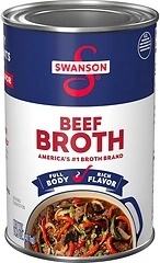 SWANSON S 100 Natural, Gluten-Free Beef Broth, 14.5 Oz Can