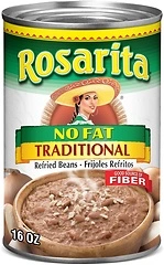 Rosarita No Fat Traditional Refried Beans, 16 oz