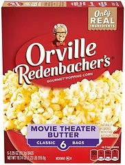 Orville Redenbacher's Microwave Popcorn, Movie Theater Butter, 3 oz., 6-Count