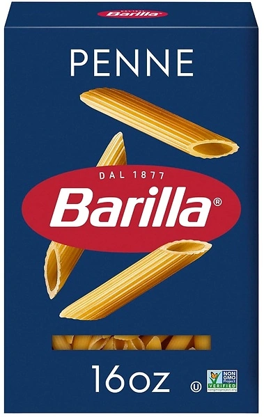 Barilla Penne Pasta, 16 oz. Box - Non-GMO, Made with Durum Wheat Semolina
