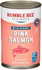 Bumble Bee Canned Pink Salmon, 14.75 oz - Premium Wild Caught, 18g Protein