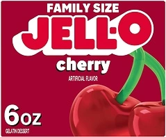 Jell-O Cherry Gelatin Dessert Mix (6 oz Box)