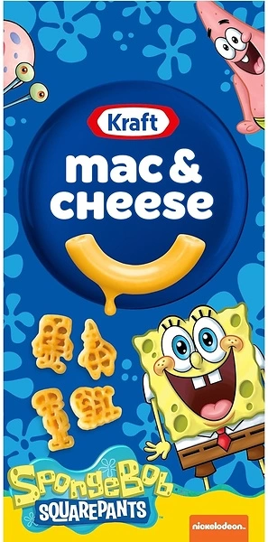 Kraft Mac & Cheese Macaroni and Cheese Dinner SpongeBob SquarePants (5.5 oz Box)
