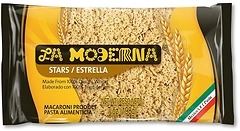La Moderna Stars Pasta, Noodles, Durum Wheat, Protein, Fiber, Vitamins, 7 Oz
