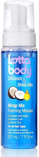 Lottabody Coconut Oil & Shea Wrap Me Foaming Curl Mousse, 7 Fl Oz