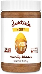 Justin's Honey Almond Butter, No Stir, Gluten-free, Non-GMO, 16 Ounce Jar