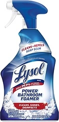 Lysol Power Foaming Cleaning Spray for Bathrooms, 32 oz Foam Cleaner