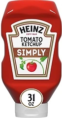 Heinz Simply Tomato Ketchup with No Artificial Sweeteners (31 oz Bottle)