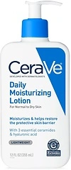 CeraVe Daily Moisturizing Lotion for Dry Skin, 12 Ounce, Fragrance Free