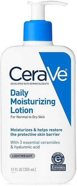 CeraVe Daily Moisturizing Lotion for Dry Skin, 12 Ounce, Fragrance Free