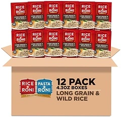 Rice-A-Roni Long grain & wild rice with herbs, 4.3 Ounce Pack of 12