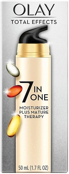 Olay Total Effects 7-In-1 Face Moisturizer Plus Mature Therapy, Beige, 1.7 Fl Oz