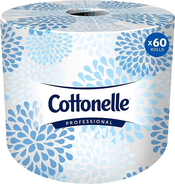 Cottonelle Professional Standard Roll Bulk Toilet Paper (17713), 2-Ply, White (60 Rolls of 451 Sheets, 27,060 Sheet Total)