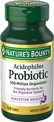Nature's Bounty Acidophilus Probiotic Supplement, Digestive Health, 120 Tablets