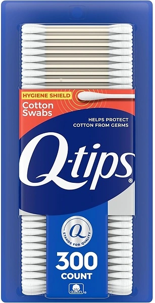 Q-tips Antimicrobial Cotton Swabs, 300 Count