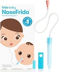 Frida Baby NoseFrida SnotSucker Nasal Aspirator with 4 Hygiene Filters