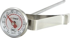 Winco 1-Inch Dial Frothing Thermometer with 5-Inch Probe (TMT-FT1)