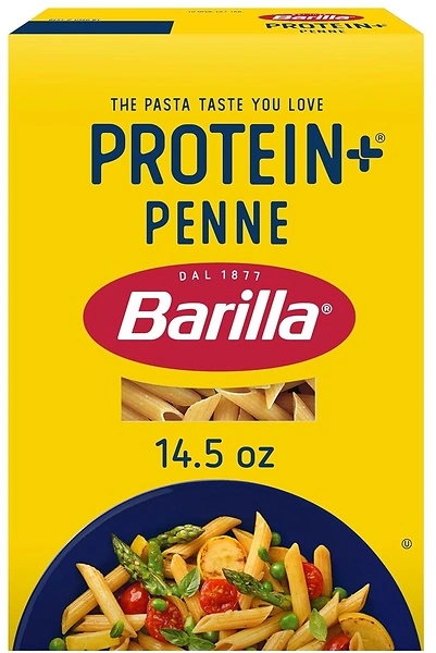 Barilla Protein+ Penne Pasta, 14.5 Ounce - Made from Lentils, Chickpeas & Peas