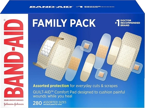 Band-Aid Brand Adhesive Bandages Family Variety Pack, 280 ct