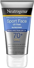 Neutrogena Sport Face Sunscreen, SPF 70+, Water Resistant, 2.5 FL OZ