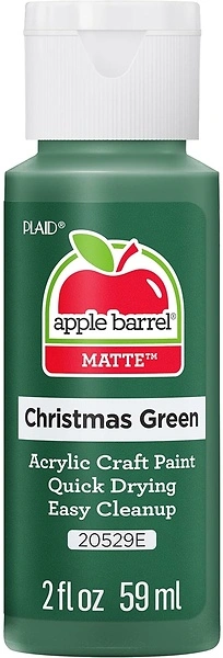 Apple Barrel Acrylic Paint in Assorted Colors (2-Ounce), 20529 Christmas Green