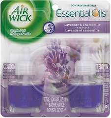 Air Wick Plug in Scented Oil Refill, 2ct, Lavender & Chamomile, Essential Oils