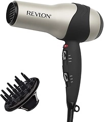 REVLON Turbo Hair Dryer, Ionic Technology, Ceramic Coating, 1875 Watts, Silver