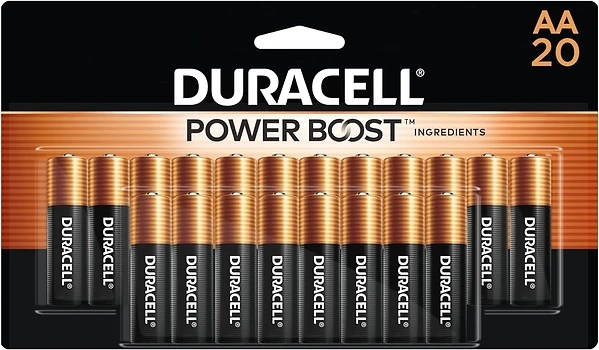 Duracell Coppertop AA Batteries with Power Boost Ingredients, 20 Count Pack Double A Battery with Long-lasting Power, Alkaline AA Battery for Househol...