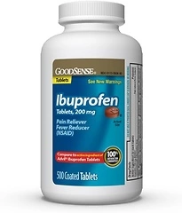 GoodSense 200 mg Ibuprofen Tablets, Pain Relief, 500 Count