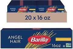 Barilla Angel Hair Pasta, 16 oz. Box, Pack of 20 - Non-GMO, Kosher Certified