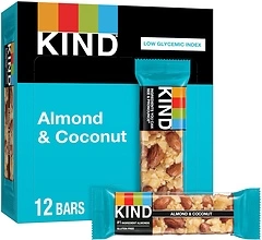 KIND Bars, Almond & Coconut, Healthy Snacks, Gluten Free, 12 Count