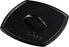 Lodge LPP3 Cast Iron Square Ribbed Panini Press, 8.25-inch