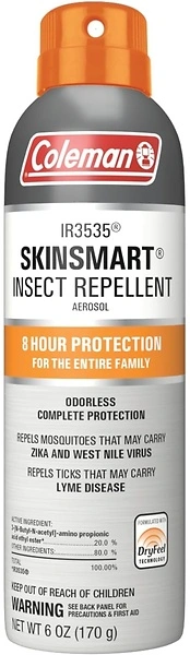 Coleman SkinSmart DEET-Free Spray Insect Repellent (IR3535), 6-Ounce